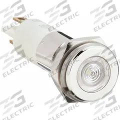 APPROVED VENDOR Flush Panel Light: 10 mm Panel Mounting Hole Dia, LED, White, Flush Head, H10 (MPN 24M103). Key specifications — Brand: APPROVED VENDOR; Electrical Connection: 0.11 Male Quick Disconnect.