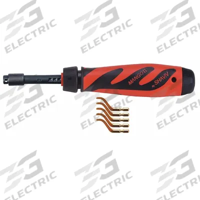 SHAVIV Deburring Tool Set: B11P Blade - Adjustable-Length Hand Deburring Tools