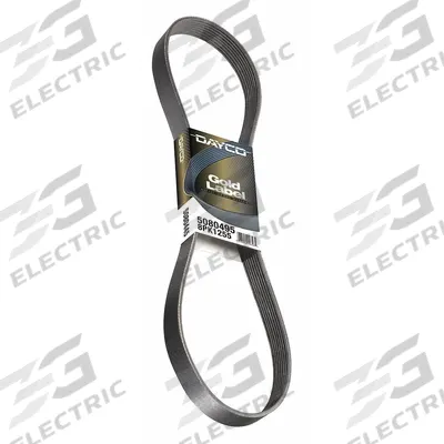 DAYCO Serpentine Belt: Serpentine Belt, K Belt Trade Size, V-Ribbed Belt, 90 in Effective Lg - 7PK Series Micro-Ribbed V-Belts