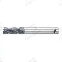 OSG Square End Mill: Carbide, WXL Coated, 4 Flute, 3/8" Mill Dia, 1" LOC, 2-1/2" OAL (MPN 36041211)