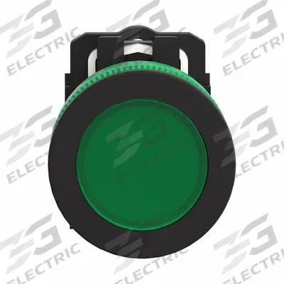 SCHNEIDER Pilot Light: 30 mm Panel Mounting Size, Green, LED - LED Pilot-Lights