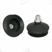SCHMALZ Vacuum Pad Assembly: 1.5 Folds, G1/4 in, 60 mm Pad Dia, NBR, 55 A, Black, 38 mm Pad Ht (MPN 10.01.06.00083). Key specifications — attr1019168: 55 A; attr1019165: 10.01.06.00083; attr1019167: SCHMALZ; attr1019180: Black.