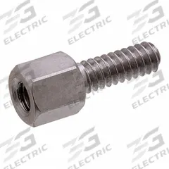 Jack Screw: Male x Female, #4-40 Thread Sz, 3/8 in Lg, Hex, Steel, 3/16 in Hex Wd, Steel, 2B, 25 PK (MPN 4750-1). Key specifications — Brand: RAF ELECTRONIC HARDWARE.