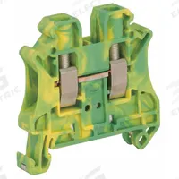 SCHNEIDER Terminal Block: DIN Rail Mounting Type, Screw Clamp Wire Termination, 2 Wire Terminals (MPN NSYTRV62PE). Key specifications — Brand: SCHNEIDER; For Minimum Wire Size: 24 AWG.
