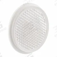 TELEMECANIQUE SENSORS Round Sensor Reflector: Non-Polarized, Round, Plastic, 39 mm Overall Dia (MPN XUZC39). Key specifications — Product Type: Photoelectric Sensor Reflector; Brand: TELEMECANIQUE SENSORS; Manufacturer Part Number: XUZC39; Compatible Product Type: XU Photoelectric Sensors; Material: Plastic; Polarization: Non-Polarized.
