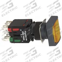 SCHNEIDER Illuminated Push Button: Illuminated, Flush Profile, Non-Metallic, 16 mm, 1NO/1NC (MPN XB6DW5B5B). Key specifications — Brand: SCHNEIDER; Action: Momentary; Series: XB6; Terminal Connection: Quick Connect; Push Button Material Type: Non-Metallic.