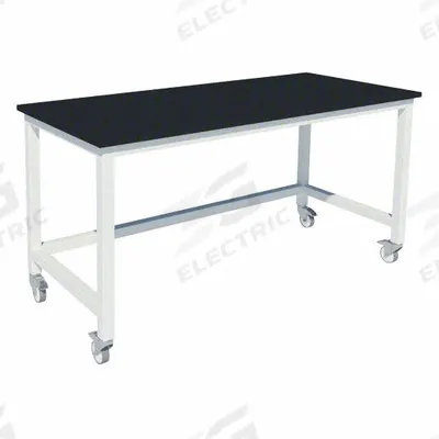 INSTOCK Heavy Duty Table: 24 in Overall Wd, 36 in Overall Ht, 4 ft Overall Lg, Phenolic - Fixed-Height Laminate Surfaced Lab Tables