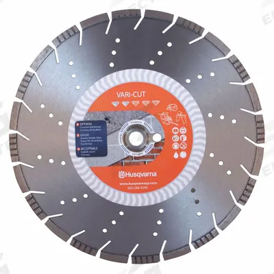 HUSQVARNA Diamond Saw Blade: Brick/Concrete/Masonry/Stone/Tile, 7 in Blade Dia., Wet - Tile-Cutting Blades