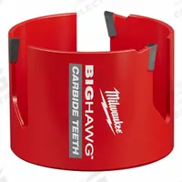 MILWAUKEE Hole Cutter: 3 5/8 in Saw Dia., 3 Teeth, 2 1/8 in Max. Cutting Dp, 5/8"-18 Thread Size (MPN 49-56-9240). Key specifications — attr1098040: 5/8"-18; attr1098049: MILWAUKEE.