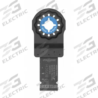 BOSCH Oscillating Tool Blade: 3/4 in Blade Wd, 4 in Overall Lg, Plunge Cutting - Starlock Mounted Blades