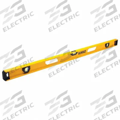 DEWALT I-Beam Level: Level & Plumb, I-Beam, 48 in Overall Lg, Top & Side Read - Standard I-Beam Levels