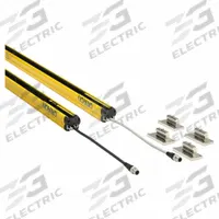 OMRON Safety Light Curtain: 24V DC, 52 Beams, 10 mm Spacing, 1,070 mm Protected Ht, M12 (MPN F3SG4RE1070P30). Key specifications — Type of Light: 870 nm IR LED; DC Voltage Rating: 24V DC; Brand: OMRON; Receiver Electrical Connection: M12; Transmitter Electrical Connection: M12; AC Voltage Rating: Not Rated; Safety Output Ratings: 300 mA @ 24V DC.