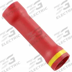 GRAINGER Butt Splice Connector: Red, Vinyl, For Wire Size 12 AWG – 8 AWG, 600 V, Pack Qty 50 (MPN 5UGV0). Key specifications — Brand: GRAINGER.