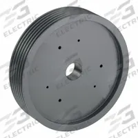 APPROVED VENDOR V-Belt Pulley: B200, 6 Groove, 20.35 in OD, Bushed Bore, E, Quick Detachable (MPN 6B200E). Key specifications — Pulley Industry Number: B200; Pitch Diameter: 19.6 in (4L, A); For Belt Section (broad, with similar types): 4L, A, or AX.