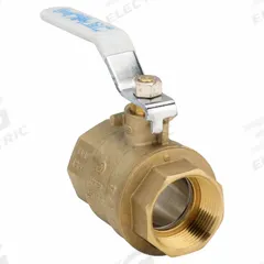 APOLLO Manual Two-Way Ball Valve: 1 1/4 in, Brass, Straight, FNPT x FNPT, Full Port Ball Port (MPN 94ALF-106-01A). Key specifications — Brand: APOLLO; Handle: Lever.