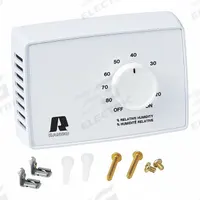 Humidity Controller: Wall Mount, Dehumidifier Control Compatible / Humidifier Control Compatible (MPN J10-809W). Key specifications — Mounting Location: Wall Mount; Input Voltage: 24/60V AC; Product Type: Humidity Controller; Brand: RANCO; Outdoor Temperature Sensor: No.