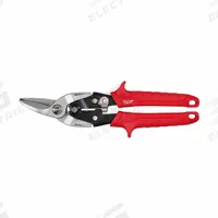 MILWAUKEE Aviation Snip: Left, 10 in Overall Lg, 1 1/2 in Cutting Lg, Steel, TPR, TPR (MPN 48-22-4540). Key specifications — attr308531: TPR; attr308530: Steel; attr308532: TPR; attr308533: No; attr308535: Thin Metal; attr308546: Left; attr324897: MILWAUKEE.
