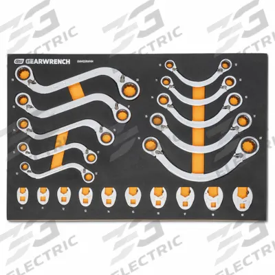 GEARWRENCH Hand Ratchet Set: Reversible, 20 1/4 in Overall Lg - Ratchet & Breaker Bar Sets