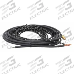 MILLER ELECTRIC Power Cable: 25 ft, 2-Piece, Braided Rubber, 57Y03-2. Key specifications — Reference Number: 57Y03-2; Cable Material: Braided Rubber; Brand: MILLER ELECTRIC.