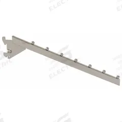 ECONOCO Tubing Waterfall: Single, 2 in Slot Spacing, 1 in Slot Lg, 1/4 in x 16 in x 3 in, Chrome (MPN RR/7B). Key specifications — Product Type: Rectangular Tubing Waterfall; Color: Silver; For Display Type: 1/2 in Surface Mounted Heavy-Duty; Material: Steel; Duty Rating: Heavy Duty; Brand: ECONOCO; Finish: Chrome; Mounting Type: Hanging.
