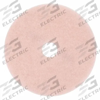 3M Burnishing Pad: Pink, 24 in Dia, Polyester, 3,000 RPM Max Speed, Round - Burnishing Pads