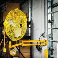 JAN FAN Mounted Fan: 24 in Blade Dia, 1/4 hp Motor Horsepower, 2 Speeds, Non-Oscillating, Steel, ETL (MPN JF-AAM24-DCS-Y). Key specifications — Brand: JAN FAN; Number of Speeds: 2; Voltage: 115 V.