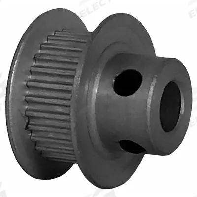 Dayton Timing Pulley: Modified Curvilinear, Fixed, For GT Timing Belt Section - GT Section Fixed-Bore Timing Pulleys with Hub