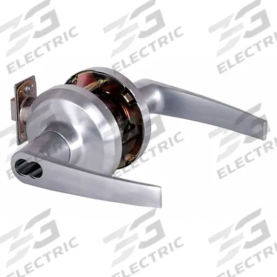 DORMAKABA Door Lockset: Classroom Lever Locksets, Chrome, ADA Compliant