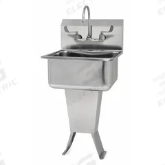SANI-LAV Hands-Free Sink: 41 1/2 in Overall Ht, 19 in Bowl Lg, 10 in Bowl Dp, 0.5 gpm Flow Rate (MPN 521FL-0.5). Key specifications — Includes Side Splash: Side Splash Not Included; Brand: SANI-LAV.