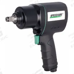 SPEEDAIRE Air Impact Wrench: Full-Size, 1/2 in Drive, Pistol-Grip, Square, Std, Friction Ring (MPN 21AA56). Key specifications — attr1321013: NPT; attr1321026: No; attr1321019: Full-Size; attr1321030: SPEEDAIRE; attr1321012: Standard; attr1321025: Square.