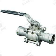 VIEGA MEGAPRESS Manual Two-Way Ball Valve: 3/4 in, Stainless Steel, Straight Valve Body, Three-Piece (MPN 28501). Key specifications — Brand: VIEGA MEGAPRESS; Handle: Locking Lever.