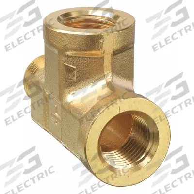 PARKER Metal Pipe Tee: Tee, 1/8 in x 1/8 in x 1/8 in, 2,900 psi, 1 7/16 in Lg - Threaded High-Pressure Pipe Fittings