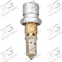 CHICAGO FAUCETS Cartridge: Use with Hot/Cold Water, Brass, Nickel Plated, Compression (MPN 333-XSLOPJKABNF). Key specifications — attr1094340: Hot/Cold; attr1108697: Chicago Faucets; attr1108709: Cartridge; attr1094343: (1) Cartridge; attr1094335: Brass.