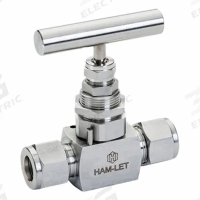 HAM-LET Plumbing Needle Valves: Inline Valve Body, 316 Stainless Steel, Screw-In Bonnet - Stainless Steel Straight-Body Needle Valves