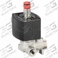 REDHAT Solenoid Valve: 3-Way, Normally Closed, 1/4 in Pipe Size, 24V DC, Explosion Proof/Watertight (MPN EF8317H308 24/DC). Key specifications — Brand: REDHAT; Coil Enclosure: Watertight; Pipe Size: 1/4 in; Voltage: 24V DC.