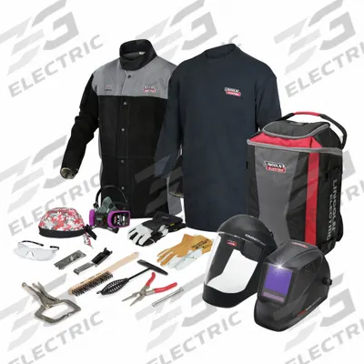 LINCOLN ELECTRIC Welding Helmet Kit: Auto-Darkening, 5 Arc Sensors, W5-W13 - Auto-Darkening Welding Helmets - Solid Color