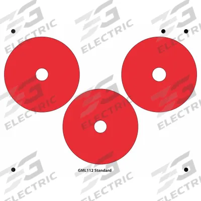 ACCUFORMNMC Gauge Marking Labels: Red, Polyester