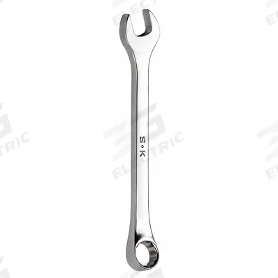 SK PROFESSIONAL TOOLS Combination Wrench: Alloy Steel, Chrome, 7 mm Head Size - Metric 6-Point Combination Wrenches
