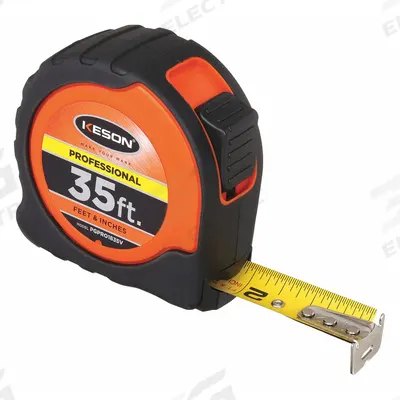 KESON Tape Measure: Nonmagnetic Single Hook Tip, 35 ft - Standard (Inch) Tape Measures