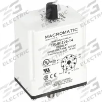 MACROMATIC Single Function Time Delay Relay: Socket Mounted, 12V AC, 10 A, 8 Pins/Terminals (MPN TR-50226-14). Key specifications — Brand: MACROMATIC.