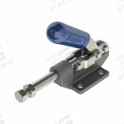 JERGENS Straight-Line Toggle Clamp: Flange Base Mounting, Std Horizontal Handle - Standard Straight-Line Toggle Clamps