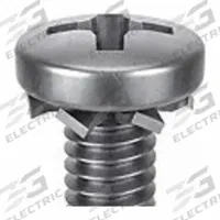 SEMS Screw: External Tooth, #10-24 Thread Size, 5/8 in Lg, Stainless Steel, Passivated, Pan, 10 PK (MPN 1-PPE-10C-62). Key specifications — Drive Size: #2.