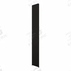 HADRIAN Pilaster: Stainless Steel, Powder-Coated, Black, 82 in Ht, 4 in Wd, 1 1/4 in Thick (MPN 541004-510). Key specifications — Door Swing: Out Swing; Brand: HADRIAN; Color: Black; Finish/Texture: Powder-Coated.