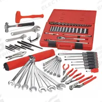 PROTO Master Tool Set: 78 Total Pcs, SAE, 1/2 in Socket Drive Size, Tool Box (MPN J99301A). Key specifications — attr538253: PROTO; attr548973: (1) Slip-Joint Pliers; attr548974: (4) Slotted Screwdrivers; attr548975: (3) Accessories; attr548983: (2) Adjustable Wrenches.