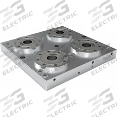 VEKTEK Fixture Plates: Rectangular, Steel, 400 mm W x 400 mm L x 54 mm H, 105.8 lb Wt, 572040. Key specifications — attr1036219: Subplate; attr1036220: VEKTEK; attr1091714: G 1/8" Blow-Off Port.