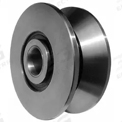 SMITH BEARING Yoke Roller: 3 3/4 in Roller Dia, V-Groove, Alloy Steel, -40°F to 250°F (MPN VYR-3-3/4). Key specifications — Brand: SMITH BEARING.