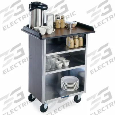 LAKESIDE Beverage Service Cart: 30 1/2 in Overall Lg, 38 1/2 in Overall Ht, 2 Shelves (MPN 636) - Furnishings, Appliances and Hospitality
