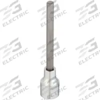 WESTWARD Socket Bit: 1/2 in Drive Size, Hex Tip, 1/4 in Tip Size, 5 1/4 in Overall Lg, Fixed Insert (MPN 54TM85). Key specifications — attr1204765: Fixed Insert; attr1204767: WESTWARD.