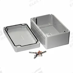 HAMMOND Enclosure: Die-Cast Aluminum, 4 in x 3 in x 2 in, NEMA 12/13/4/4X/6/6P, Screw On (MPN 1590Z120GY). Key specifications — Brand: HAMMOND; Closure Method: Screws; Knockouts: Not Included.