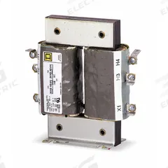 SQUARE D Control Transformer: 240V AC/480V AC, 120V AC, Foot, 150 VA, Primary and Secondary Fuse (MPN 9070GO3D1). Key specifications — Brand: SQUARE D; Input Voltage: 480V AC; Mounting Location: Foot; Output Voltage: 120V AC; Phase: Single; Includes: Factory Installed Primary and Secondary Fuse.